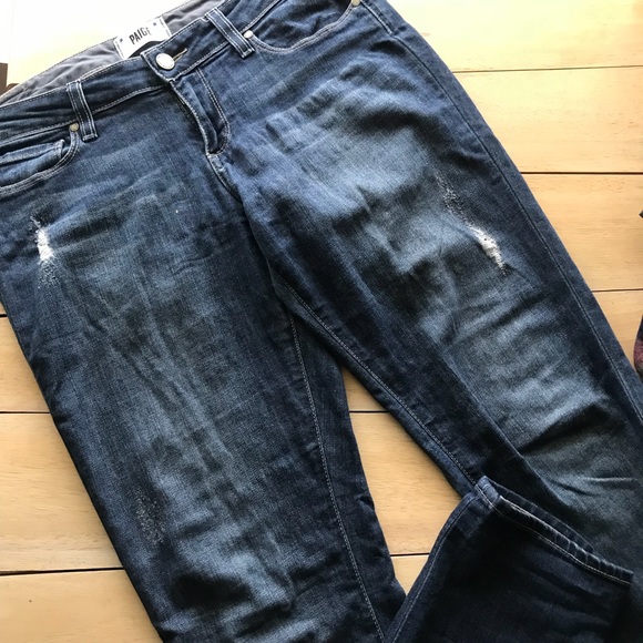 Paige Jimmy Jimmy Skinny Distressed Jeans 👖 - Picture 2 of 5
